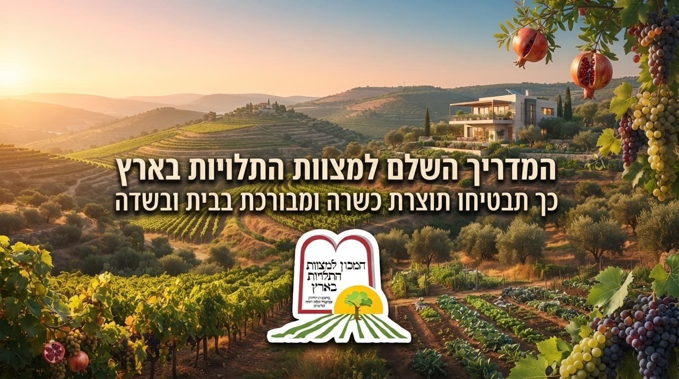 המדריך השלם למצוות התלויות בארץ: כך תבטיחו תוצרת כשרה ומבורכת בבית ובשדה